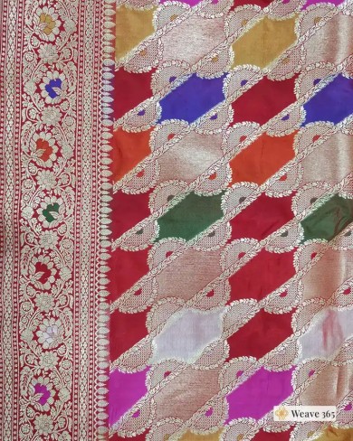 Pure Katan Silk Rangkat Saree – Weave 365