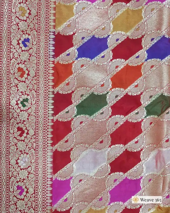 Pure Katan Silk Rangkat Saree – Weave 365