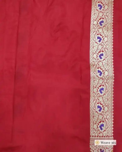 Pure Katan Silk Rangkat Saree – Weave 365