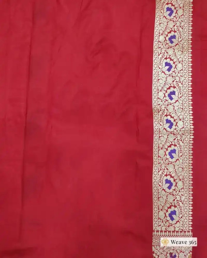 Pure Katan Silk Rangkat Saree – Weave 365